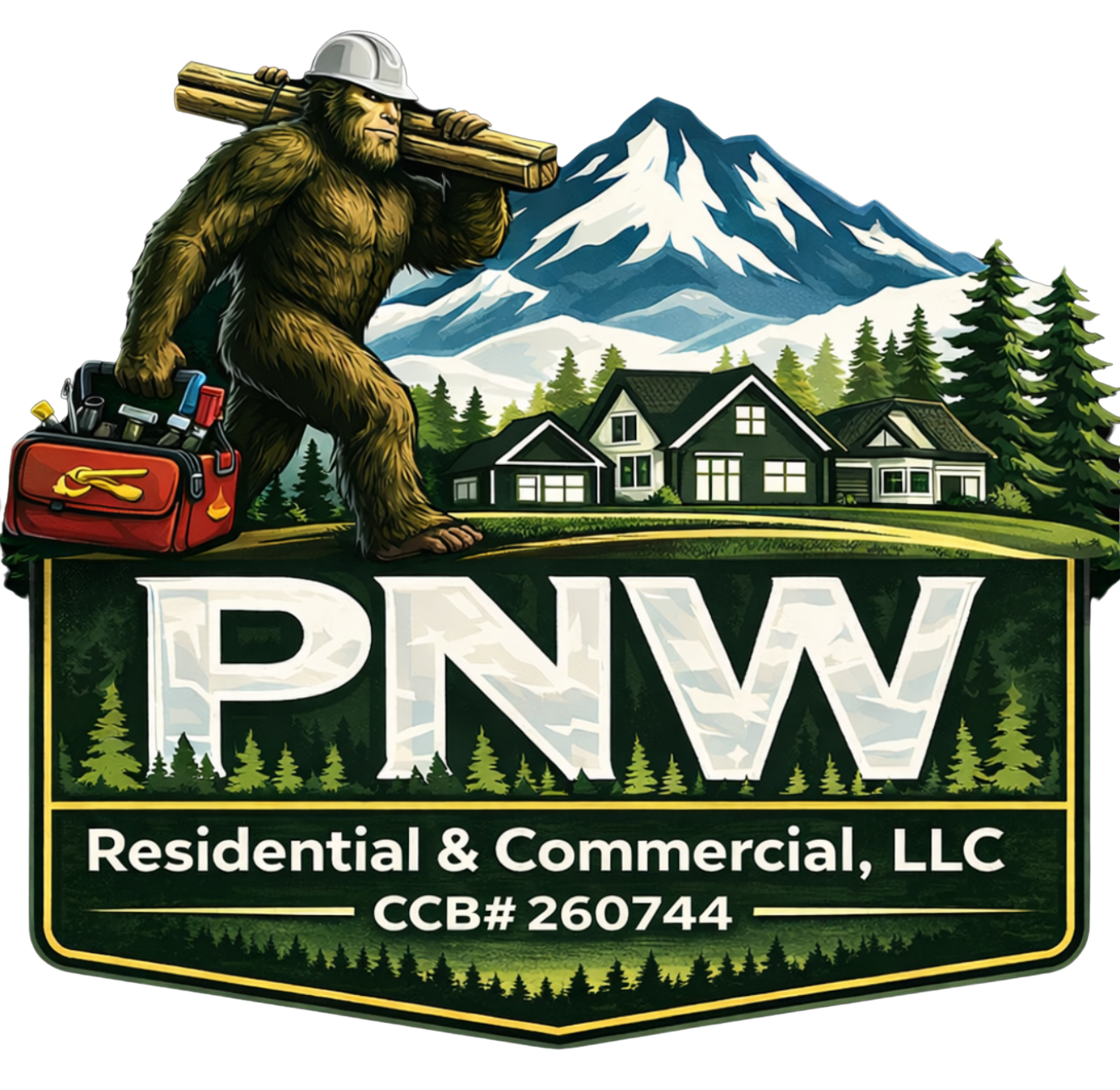 PNW RESIDENTIAL & COMMERCIAL LLC Bend Remodeling Contractor Services LOGO